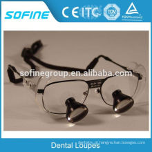 Óculos cirúrgicos de lupa médica Lâmpadas led portáteis com lâmpadas cirúrgicas dentárias com farol LED
